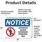Signmission Restricted Access Authorized Sign, Vinyl Decal, 7in W x 5in L, 2PK OS-2PACK-NS-D-57-L-18065 - alternate 3